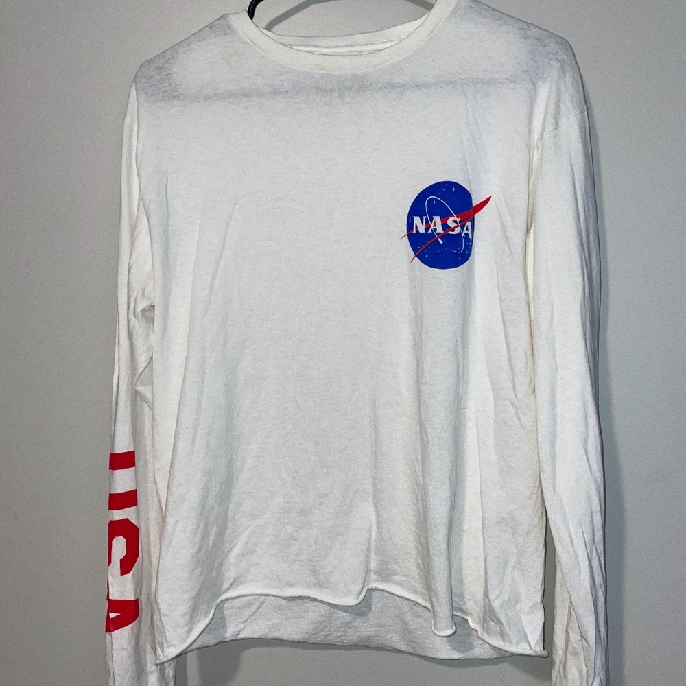 NASA White long sleeves shirt